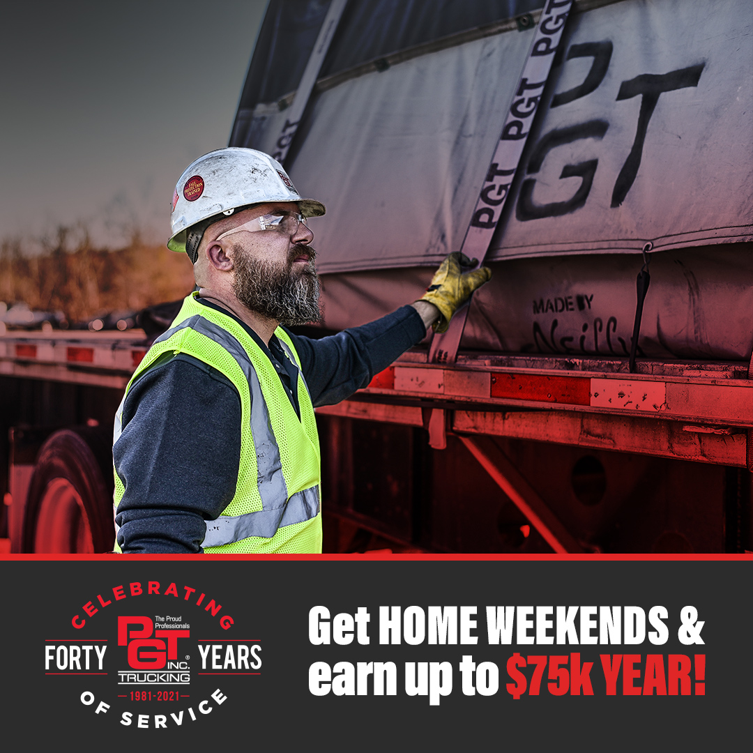 Dedicated CDL Truck Driver Job Flatbed at PGT Trucking